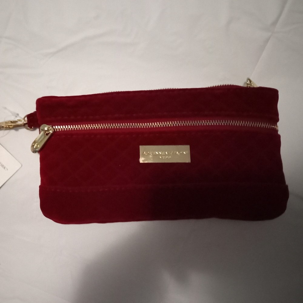 Adrienne Vittadini Red Long Wallet wrustlet